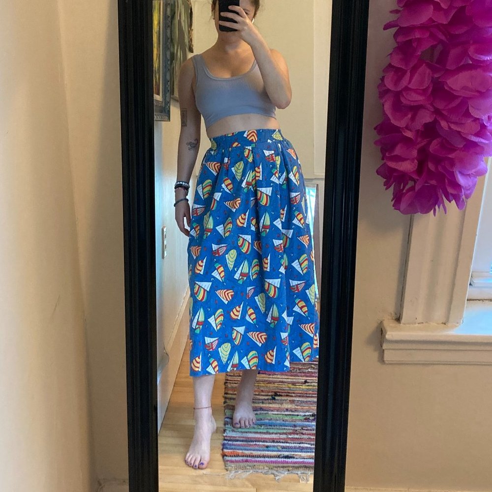Vintage Sailboat Skirt